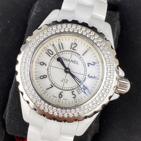 chanel j12 unisex diamond bezel watch|authentic Chanel j12 watch.